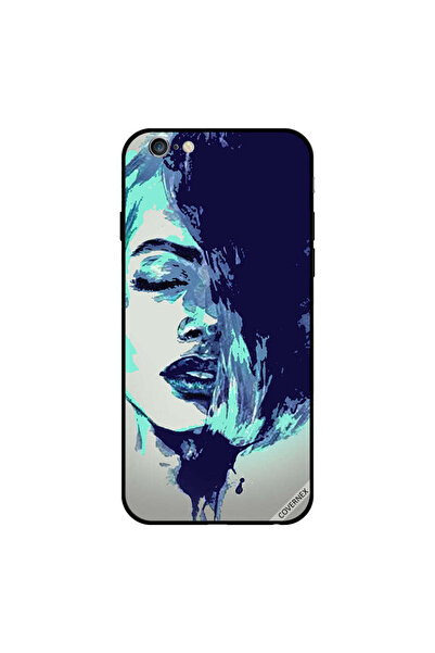 Covernex غطاء حماية لهاتف iPhone 6s Plus بطبعة فتاة في عمل فني