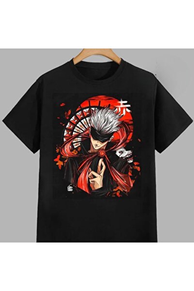 Flood Of Style Tricou unisex cu desen anime Jujutsu Kaisen Gojo Satoru