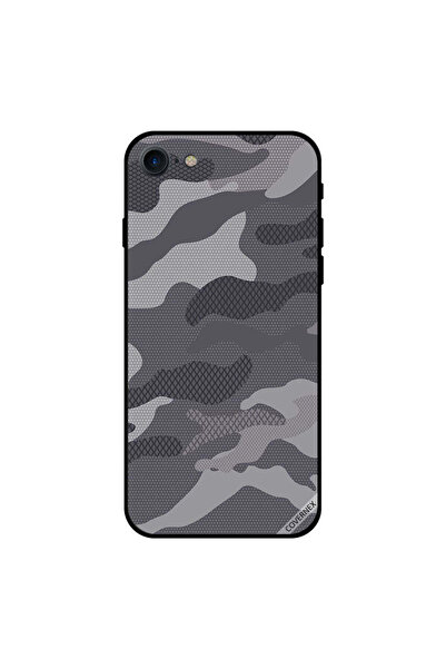 Covernex غطاء حماية لجهاز iPhone 8 بنمط تمويه رمادي