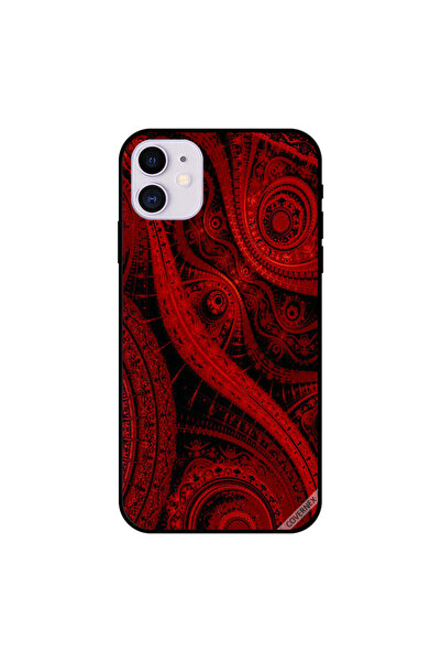 Covernex غطاء حماية لجهاز iPhone 11 بطباعة فنية باللون الأحمر