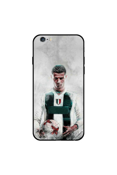 Covernex غطاء حماية لهاتف iPhone 6s Plus عليه صورة رونالدو وهو يحمل كرة قدم ب...