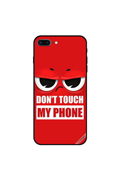 Covernex غطاء حماية لجهاز iPhone 7 Plus مطبوع عليه "لا تلمس هاتفي" باللون الأحمر