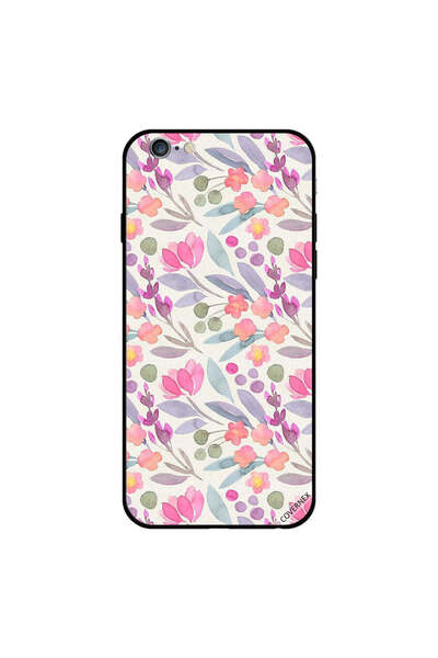 Covernex غطاء حماية لجهاز iPhone 6s Plus بطبعة زهور وأوراق متعددة الألوان