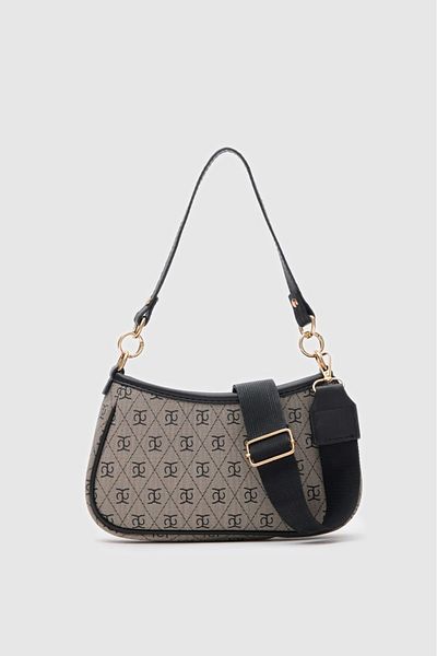 GUONN Panna Monogram Baguette and Crossbody Bag