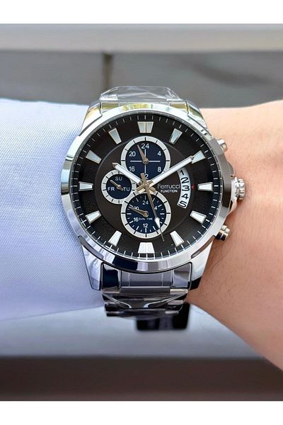 Ferrucci Men's Functions Active Metal Cord Wrist Watch