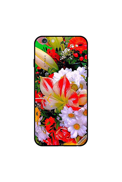 Covernex غطاء حماية لجهاز iPhone 6 بنقشة زهور متعددة الألوان