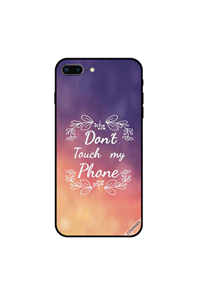 Covernex غطاء حماية لجهاز iPhone 7 Plus مطبوع عليه عبارة "لا تلمس هاتفي" بالل...
