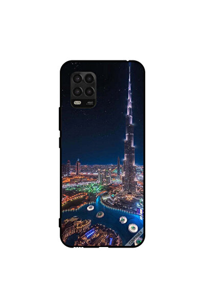 Covernex غطاء حماية لهاتف شاومي مي 10 لايت 5G منظر ليلي لوسط المدينة