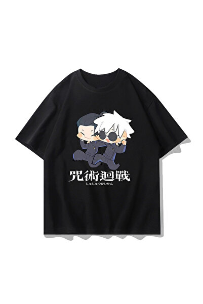 Flood Of Style Μπλουζάκι με σχέδια Anime Unisex για άνδρες RT Jujutsu Line ‌   Ο Γιούτζι