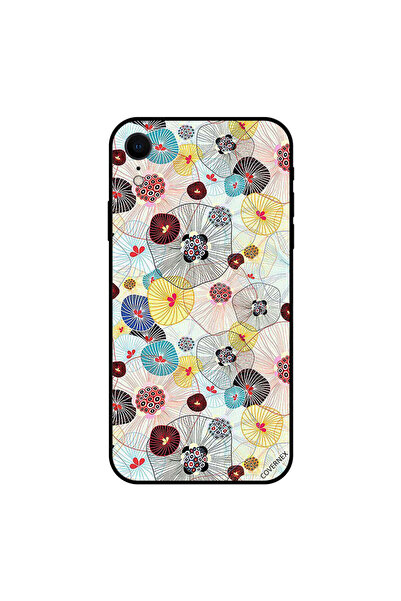 Covernex غطاء حماية لجهاز iPhone XR بتصميم ريشة ونقشة زهور