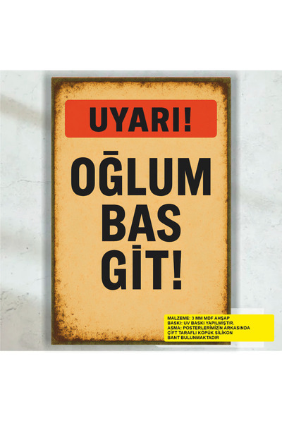 Hayat Poster Sine moj, samo idi, smešni humoristični citati, natpisi na zidu,...