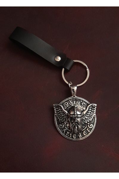 BSN Store Warrior Odin's Figure Keychain Premium Hand Made Real Leather Keychain