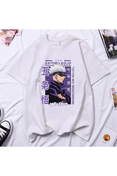 Flood Of Style Tricou unisex cu desen anime Jujutsu Gojo Satoru