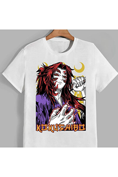 Flood Of Style تي شيرت رجالي منقوش برسومات الرسوم المتحركة كوكوشيبو قاتل الشياطين