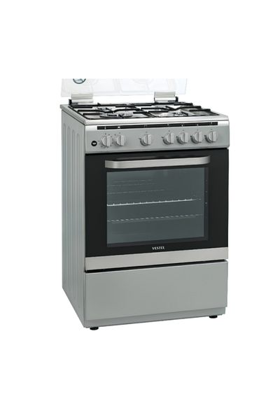 Vestel Oven VESTEL Gas Full Safety 60×90 73 L Stainless steel