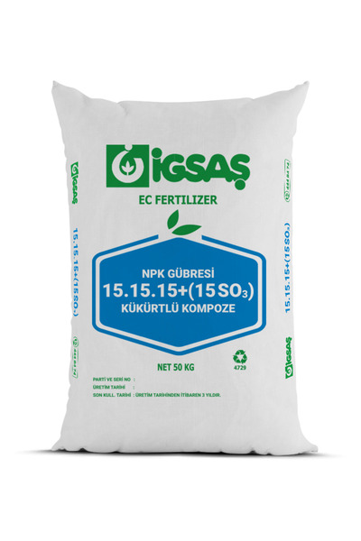 İGSAŞ İGSAŞ 15.15.15+(15so3) KÜKÜRTLÜ - 50 KG