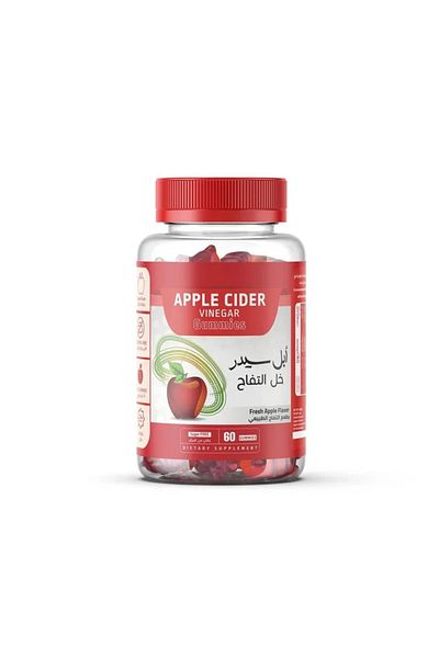 Apple Natural Apple Cider Vinegar Flavor Dietary Supplement - 60 Tablets