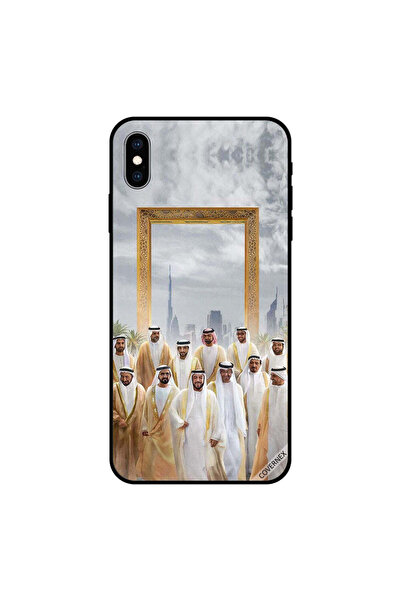 Covernex غطاء حماية آيفون X حكام الإمارات أمام إطار دبي