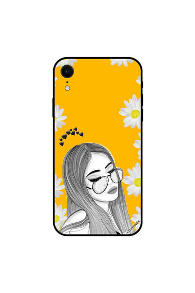 Covernex غطاء حماية لهاتف iPhone XR برسومات فتاة النظارات الخيالية