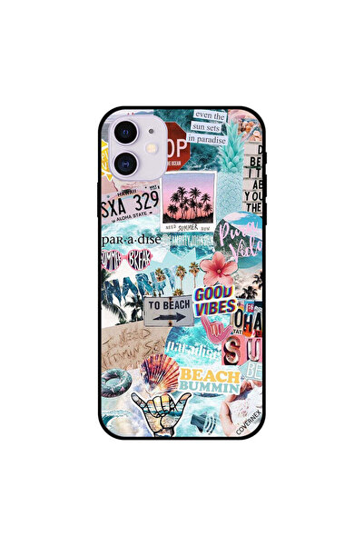 Covernex غطاء حماية لجهاز iPhone 11 بطبعة Beach Good Vibes