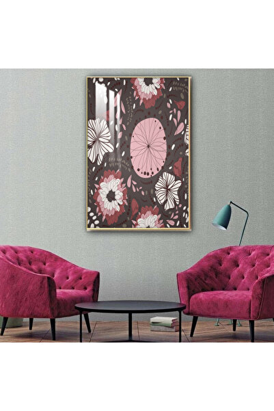 Marktna لوحة جدارية خشبية فاخرة مع برواز فضي و طبقة من الاكرليك الشفاف