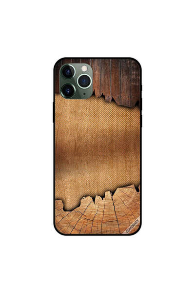 Covernex iPhone 11 Pro Max Case Cover Vintage Woods & Doted Cloth Pattern