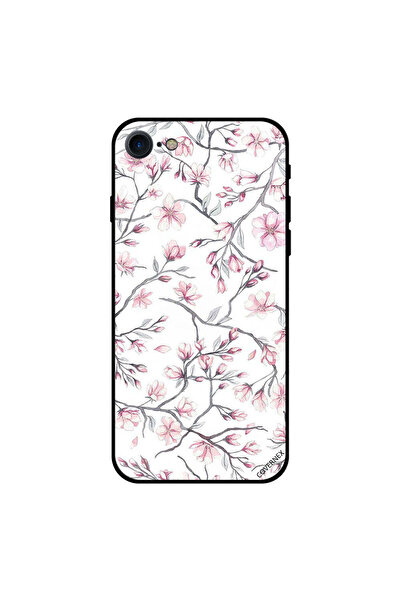 Covernex غطاء حماية لجهاز iPhone 8 باقات من الزهور الوردية الصغيرة