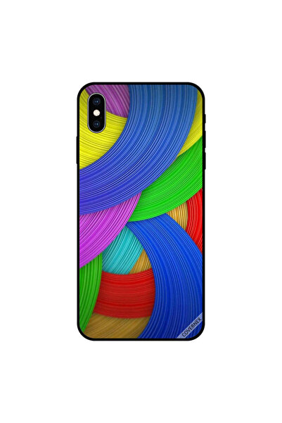 Covernex غطاء حماية لجهاز iPhone XS MAX بأشكال دائرية متعددة الألوان