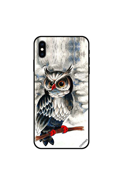 Covernex غطاء حماية لجهاز iPhone XS MAX برسومات بومة فنية