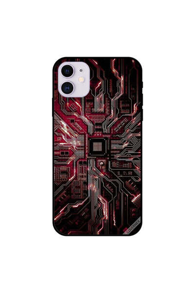 Covernex غطاء حافظة لجهاز iPhone 11 دائري باللون الأحمر