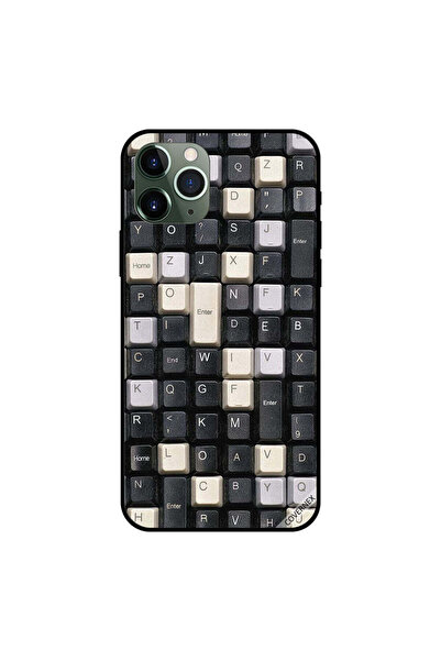 Covernex غطاء حماية لجهاز iPhone 11 Pro Max مع أزرار لوحة مفاتيح باللونين الأ...