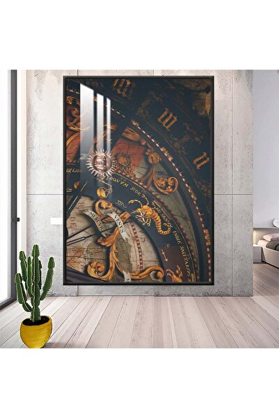 4gdran لوحة جدارية خشبية فاخرة مع برواز فضي و طبقة من الاكرليك الشفاف