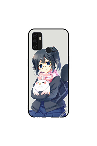 Covernex غطاء حماية لهاتف Oppo A11s/A53 5G فتاة تحمل حيوانًا أليفًا