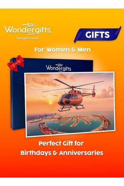 Wondergifts هدية رحلة مروحية في دبي | تحليق فوق نخلة جميرا | هدية عيد ميلاد ل...