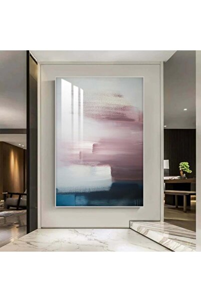 4gdran لوحة جدارية خشبية بتصميم الفن التشكيلي مع برواز فضي و طبقة من الاكرليك...