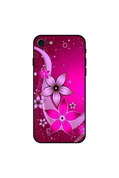 Covernex غطاء حماية لجهاز iPhone 7 بنقشة زهور وردية كاملة