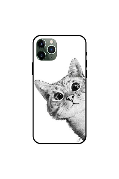 Covernex غطاء حماية لجهاز iPhone 11 Pro Max بتصميم قطة غاضبة باللونين الأبيض ...