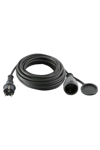 Somogyi Rubber extension cable, H07RN-F, black, 15m