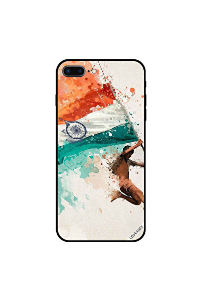 Covernex غطاء حماية لجهاز iPhone 8 Plus يحمل علم الهند أثناء الطيران