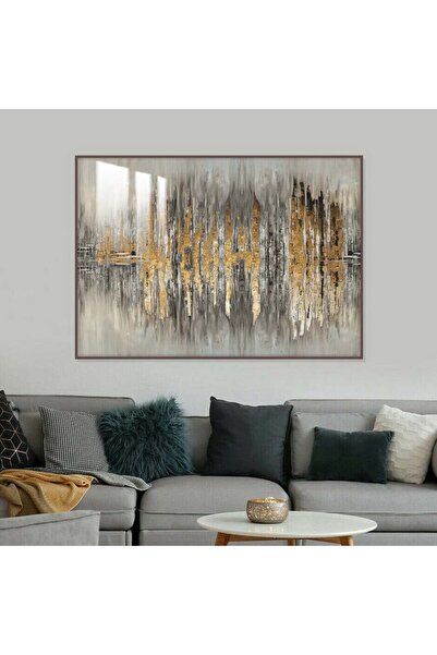 4gdran لوحة جدارية خشبية فاخرة مع برواز شامبين و طبقة من الاكرليك الشفاف