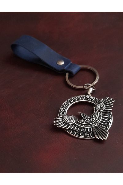 BSN Store Eagle Figure Keychain ​​Premium Hand Made Real Leather Keychain