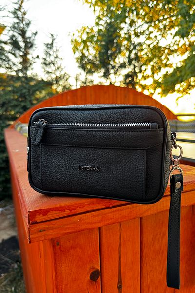 LETERRA Genuine Leather Premium Shiferi Hand Bag with Multi-Section Hand Handle and Wrist Strap
