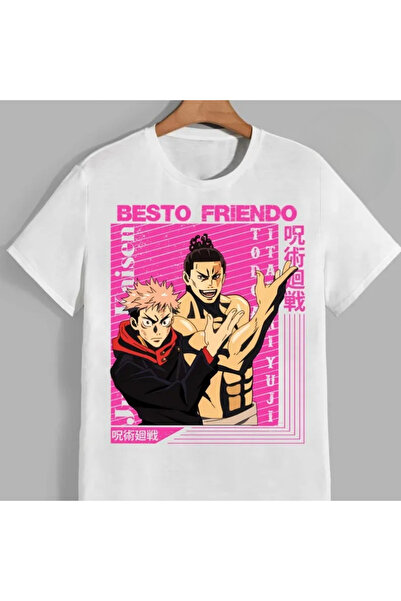 Flood Of Style Ανιμέ μπλουζάκι με σχέδια Unisex για άνδρες Jujutsu Line