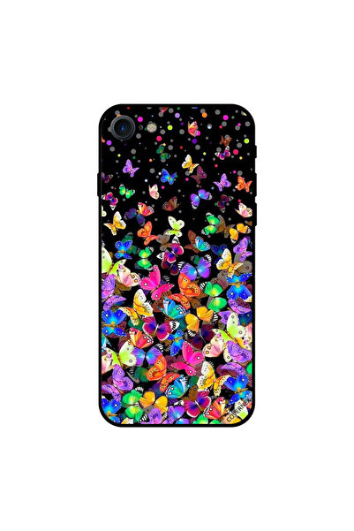 Covernex غطاء حماية لجهاز iPhone 7 بنقشة فراشات صغيرة متعددة الألوان