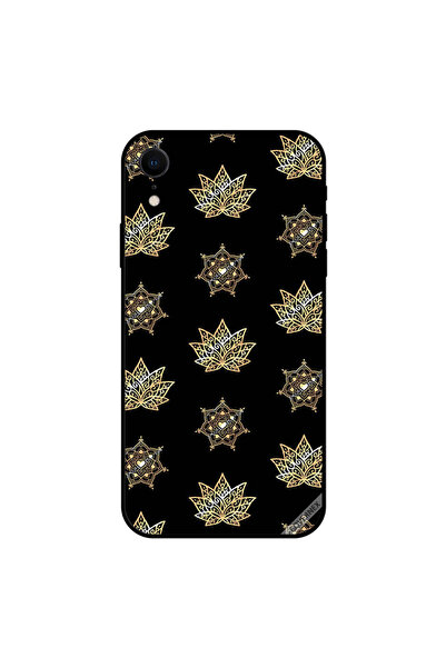 Covernex غطاء حماية iPhone XR بنقشة زهور ذهبية