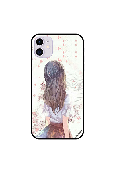 Covernex غطاء حماية لجهاز iPhone 11 بفتاة لطيفة في تفكير عميق