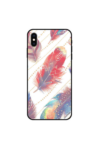 Covernex غطاء حماية لجهاز iPhone XS MAX، ريش ملون