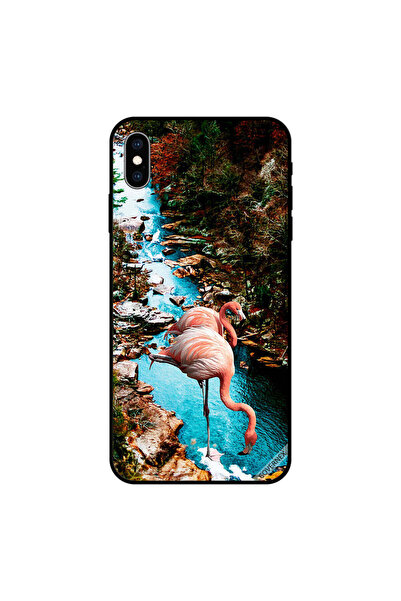 Covernex غطاء حماية لجهاز iPhone X بنقشة مياه الشرب من فلامنغو