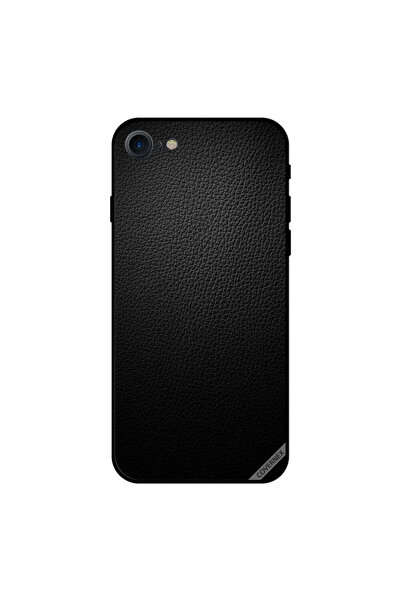 Covernex غطاء حماية لجهاز iPhone 8 بنمط جلدي أسود داكن