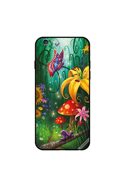 Covernex غطاء حماية لجهاز iPhone 6 برسومات حشرات لطيفة في حديقة الزهور